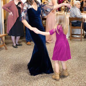 Aidan Maddox Velvet Dress